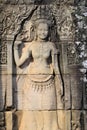 Apsara relief stone carving