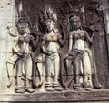 Apsara Sandstone Sculpture at Angkor Wat, Siem Reap, Cambodia