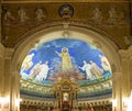 The apse of basilica of Cosmas and Damian (Santi Cosma e Damiano) in Rome Royalty Free Stock Photo