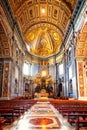 Apse of basilica of St. Peter's in Rome Royalty Free Stock Photo