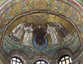 Apse mosaic in the Church of San Vitale in Ravenna, Italy. Royalty Free Stock Photo