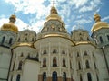 Apses of the Dormition cathedral of the Laura Royalty Free Stock Photo