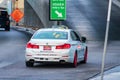 Aptiv self driving autonomous BMW car on the road