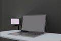 aptop ,computer ,desktop ,web ai ui ux ,chatbot application ,login signin premium elegant black background