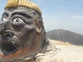 Apu Siqay Incan man native Inca indian statue Lima Peru South America