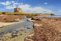 Apulia landscape: Nature Reserve of Torre Guaceto,Italy. Royalty Free Stock Photo