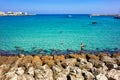 Apulia Puglia Salento. Italy. Otranto. The beach Royalty Free Stock Photo