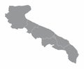 Apulia region map