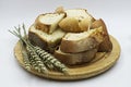 Apulian bread. Altamura italian bread pane pugliese Royalty Free Stock Photo