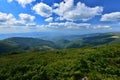 Apuseni mountains seen from the CurcubÃÆta Mare peak. Royalty Free Stock Photo