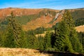 apuseni natural park in fall season. mountainous landscape of Romania