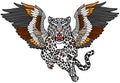 Aq Bars. Legendary winged snow leopard