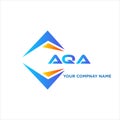 AQA abstract technology logo design on white background. AQA creative initials Royalty Free Stock Photo