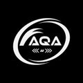 AQA letter logo Design. AQA Simple and modern monogram logo. Abstract Alphabet vector Design Royalty Free Stock Photo