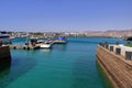 Aqaba, Jordan - May 17 2024: boats in the harbor of Aqaba Royalty Free Stock Photo