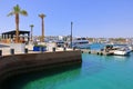 Aqaba, Jordan - May 17 2024: boats in the harbor of Aqaba Royalty Free Stock Photo