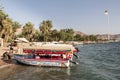 AQABA, JORDAN- MAY 01, 2016: Glass boats