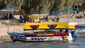 AQABA, JORDAN- MAY 01, 2016: Glass boats