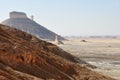 Aqabat mountains in Sahara, Egypt Royalty Free Stock Photo