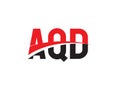 AQD Letter Initial Logo Design Vector Illustration Royalty Free Stock Photo