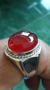 Aqeeq Carnelian - Hot Dark Colour Gemstone