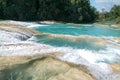Aqua Azul waterfall on Chiapas Royalty Free Stock Photo