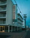 Aqua Beach Hotel vintage sign, Wildwood Crest, New Jersey