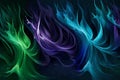 Aqua Blaze: Abstract Fire Pattern in Blue, Green, and Cyan Royalty Free Stock Photo