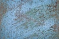 Aqua blue and orange painted rusty grunde surface for background Royalty Free Stock Photo