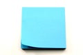 Aqua Blue Sticky Notes with corner curling