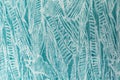 Aqua blue tropical fabric print background