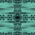 Aqua blue turquoise tribal abstract background pattern