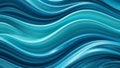 Aqua Blue Wavy Surface with Glossy Metallic Texture and Reflective Highlights abstract Royalty Free Stock Photo