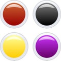 Aqua buttons Royalty Free Stock Photo