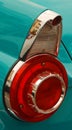 Aqua Car Tail Light Royalty Free Stock Photo