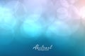 Aqua color bokeh light beautiful background design