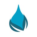 aqua drop Water droplet Logo eco mineral natural design vector template Royalty Free Stock Photo