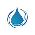 aqua drop Water droplet Logo eco mineral natural design vector template Royalty Free Stock Photo