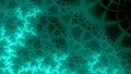 Aqua effect of turquoise fractal background with lingt lace