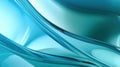 Aqua Essence: A High-Quality Cyan Glass Curved Wallpaper