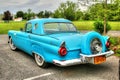 Aqua 1957 Ford Thunderbird Royalty Free Stock Photo