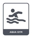 aqua gym icon in trendy design style. aqua gym icon isolated on white background. aqua gym vector icon simple and modern flat