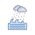 Aqua Line Style vector icon which can easily modify or edit