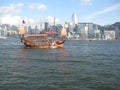 The Aqua Luna cruise boat in Hong Kong harbour