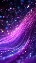 Aqua and Magenta Abstract Data Flow An Elegant Digital Design With a Bokeh Background