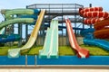 Aqua park constructions Royalty Free Stock Photo