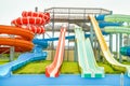 Aqua park constructions Royalty Free Stock Photo