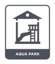 aqua park icon in trendy design style. aqua park icon isolated on white background. aqua park vector icon simple and modern flat Royalty Free Stock Photo