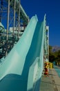 Aqua park in a luxury resort in kemer antalya Royalty Free Stock Photo