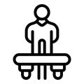 Aqua propulsion board icon outline vector. Fly watersport platform